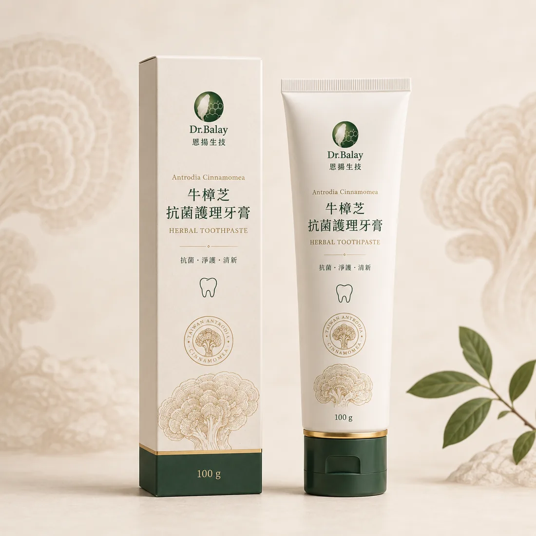 牛樟芝抗菌護理牙膏