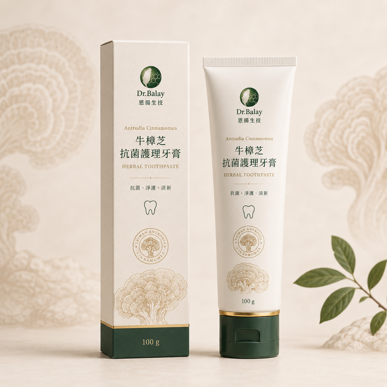 牛樟芝抗菌護理牙膏